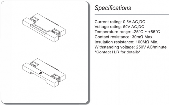 Single Row SATA Connectors 0.5mm Pitch 50V AC / DC SMT Inventer ATA Connectors