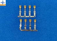 brass material Gold - Plated Signal Wire To PCB crimp Connectors terminals with 1.27mm Ptich