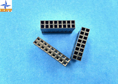 Çin LVDS Connector 2.54mm Pitch Dual Rows Power Connectors PBT Material Without Nose Fabrika