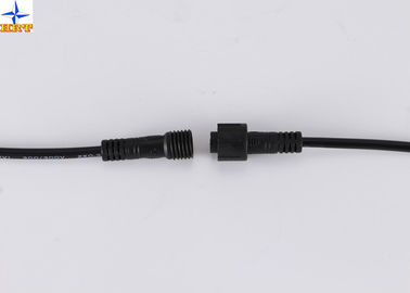 Çin Siyah M12 / M8 Kablo Montajı IP67 Su Geçirmez / Konnektör Kablosu Montajları Fabrika