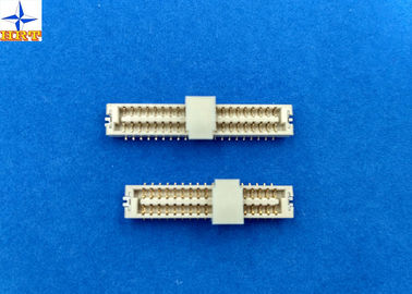 Çin Light Yellow LCP 1.25mm Pitch Connector , Wire To Board Terminal Connector One Row Fabrika